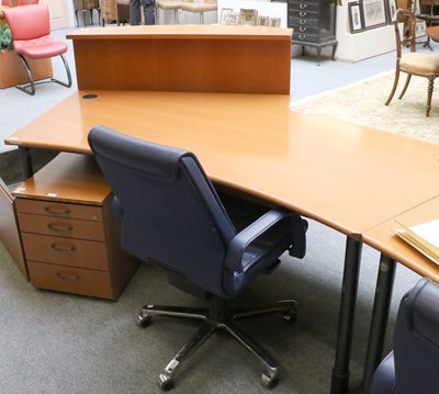 Lot 1122 - Neudorfler: A Cherrywood Corner Desk, with...