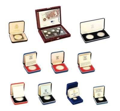 Lot 391 - Collection of Commemorative Silver Coinage and...