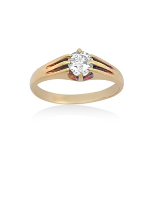 Lot 2130 - An 18 Carat Gold Diamond Solitaire Ring the...