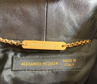 Lot 2075 - Circa 1996 Alexander McQueen Black Leather...