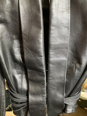 Lot 2075 - Circa 1996 Alexander McQueen Black Leather...