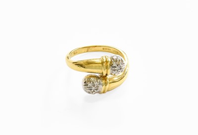 Lot 211 - An 18 Carat Gold Diamond Snake Ring, the...