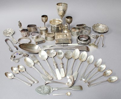 Lot 67 - A Collection of Assorted Silver and Silver...