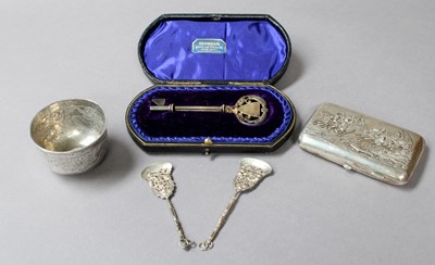 Lot 26 - A Collection of Assorted Silver, comprising a...