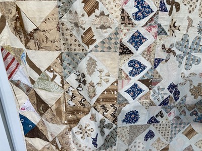 Lot 2145 - An Early 19th Century Cotton Coverlet,...