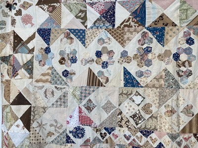 Lot 2145 - An Early 19th Century Cotton Coverlet,...