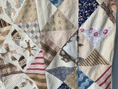 Lot 2145 - An Early 19th Century Cotton Coverlet,...