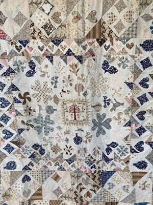 Lot 2145 - An Early 19th Century Cotton Coverlet,...