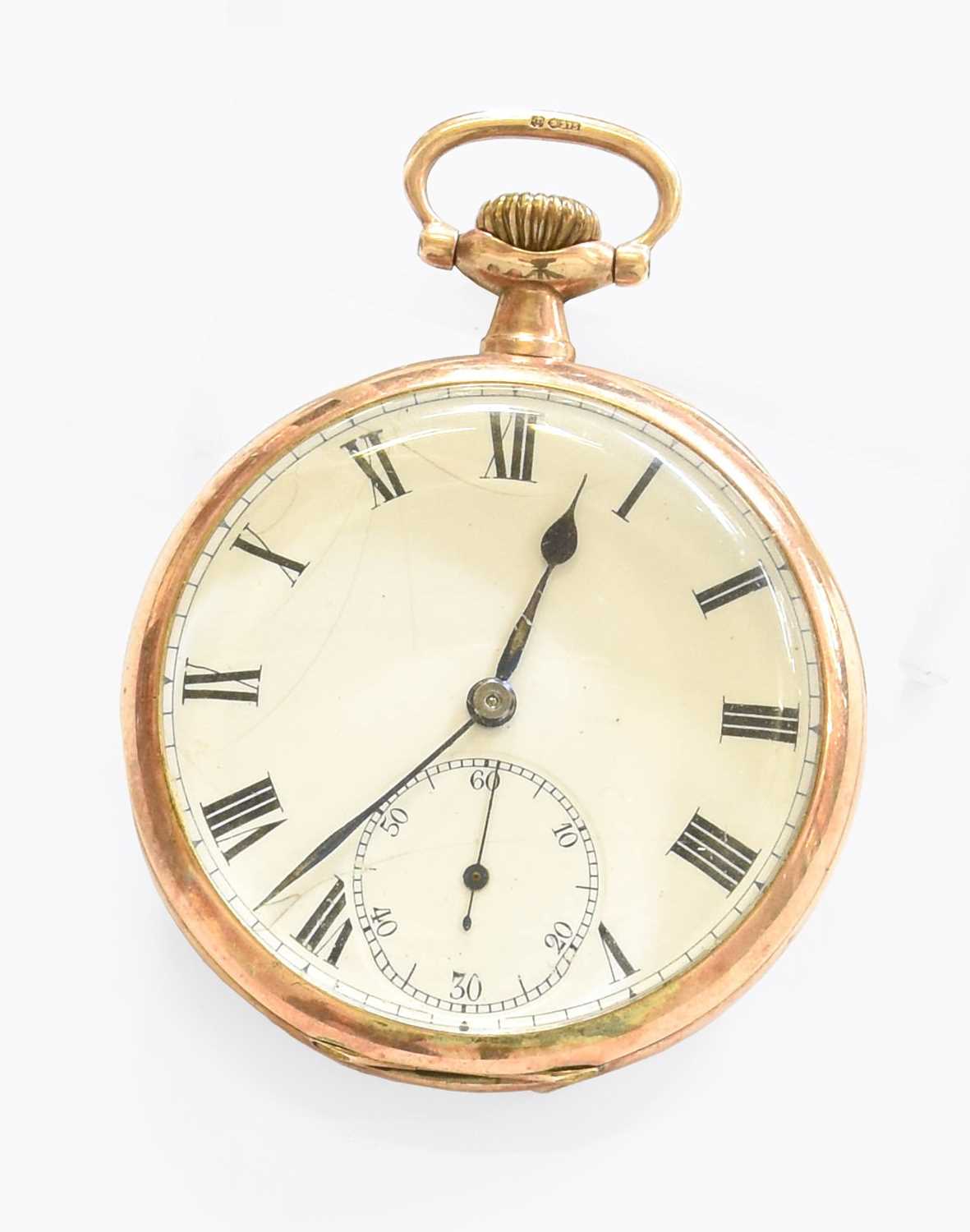 Lot 275 - A 9 Carat Gold Open Faced Pocket Watch