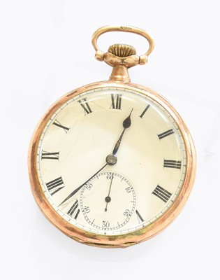 Lot 275 - A 9 Carat Gold Open Faced Pocket Watch