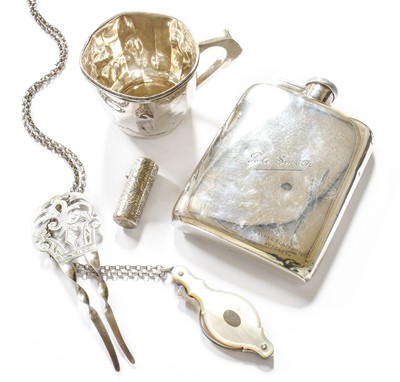 Lot 177 - A Collection of Assorted Silver, including a...