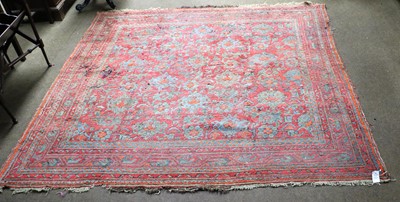 Lot 1024 - An Ushak Carpet, of unusual size, the soft...