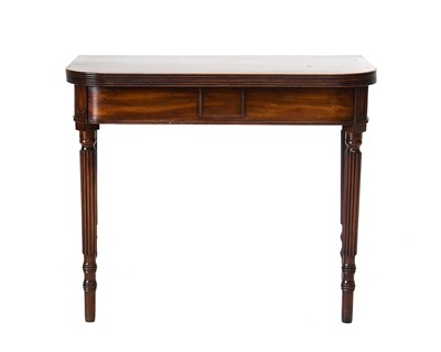 Lot 740 - A Mahogany Foldover Tea Table, in the manner...