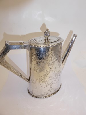 Lot 2267 - A Four-Piece Victorian Silver Tea and Coffee-Service
