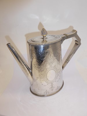 Lot 2267 - A Four-Piece Victorian Silver Tea and Coffee-Service