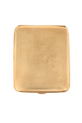 Lot 2243 - A George V Gold Cigarette-Case