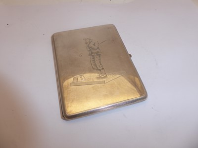 Lot 2225 - A George V Silver Cigarette-Case