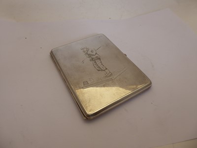 Lot 2225 - A George V Silver Cigarette-Case