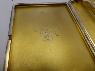 Lot 2225 - A George V Silver Cigarette-Case