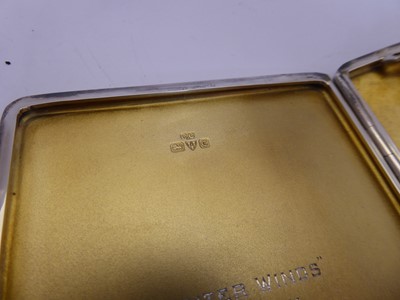 Lot 2225 - A George V Silver Cigarette-Case