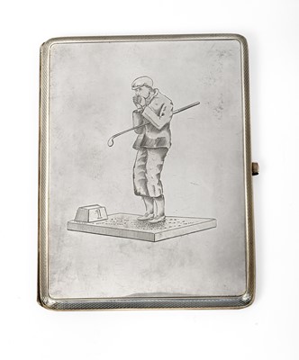 Lot 2225 - A George V Silver Cigarette-Case