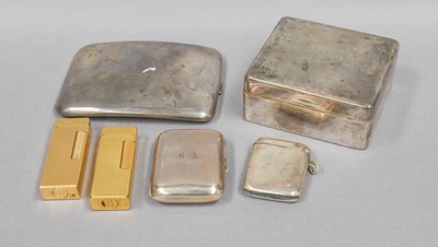 Lot 39 - A Collection of Silver and Gilt-Metal Smoker's...