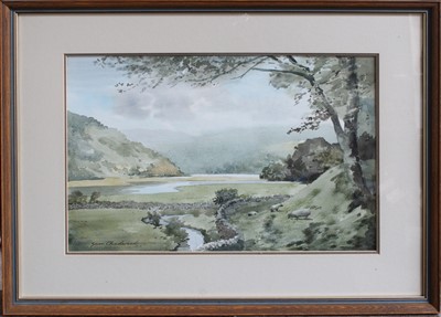Lot 1058 - Sam Chadwick (1902-1992) Dales River Landscape,...