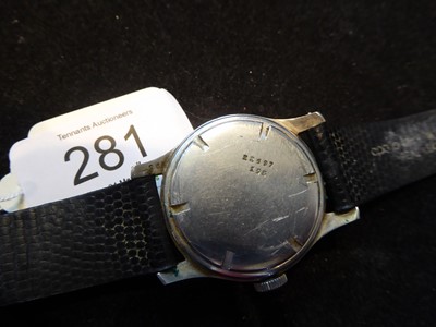 Lot 281 - A Stainless Steel Centre Second Longines...