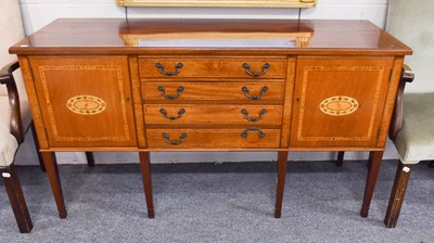 Lot 1126 - A Mid 20th Century Inlaid and Cross-Banded...