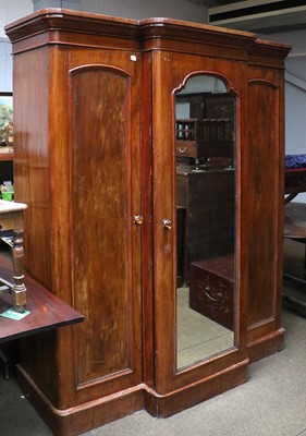 Lot 1168 - A Victorian Mahogany Breakfront Triple...