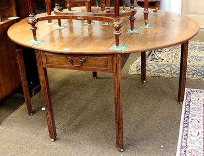 Lot 1221 - A 19th Century Mahogany Dropleaf Dining Table,...