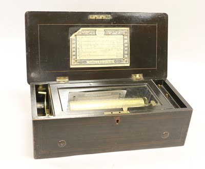 Lot 65 - A Musical Box Playing Eight Airs