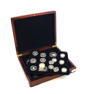 Lot 386 - Collection of Commemorative Silver Proof 50ps...