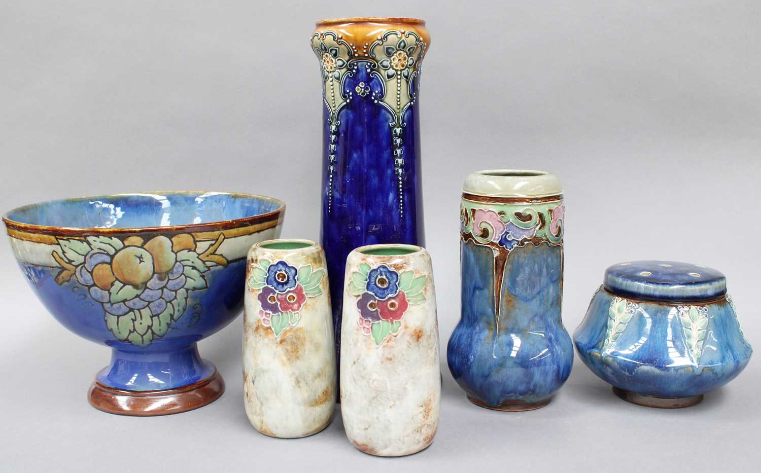 Lot 168 - A Collection of Royal Doulton Stoneware Items,...