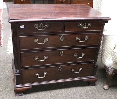 Lot 1178 - A George III Mahogany Batchelors Chest, with...