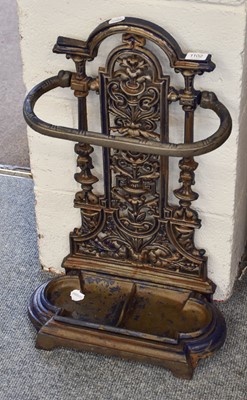 Lot 1102 - A Reproduction Cast Metal Stick-Stand, 42cm by...