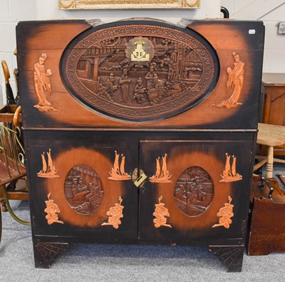 Lot 1107 - A 20th Century Chinese Carved Camphorwood...