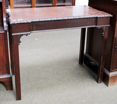 Lot 1209 - A Victorian Mahogany Silver Table in Georgian...