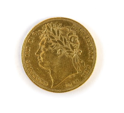 Lot 136 - George IV, Sovereign 1821, obv. laureate head...