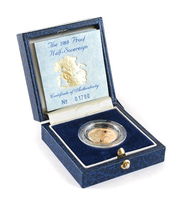 Lot 208 - Elizabeth II, Proof Half Sovereign 1988, obv....