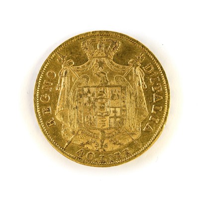 Lot 267 - Napoleonic Kingdom of Italy, 40 Lire 1809,...