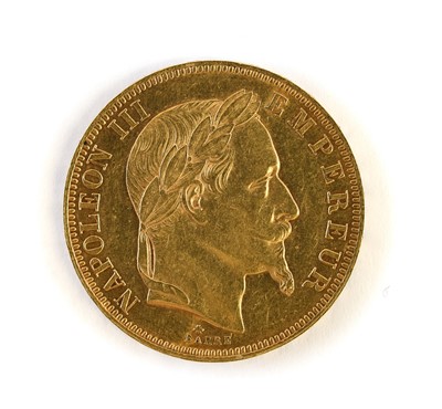 Lot 248 - France, Napoleon III, 50 Francs 1862, (.900...