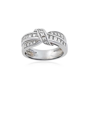 Lot 2025 - A Diamond Ring, by Leo Pizzo realistically...