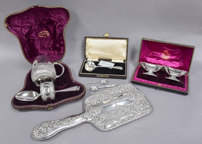 Lot 60 - A Collection of Assorted Silver, comprising a...