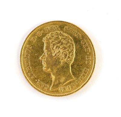 Lot 268 - Italian States, Sardinia, Gold 20 Lira, (.900...