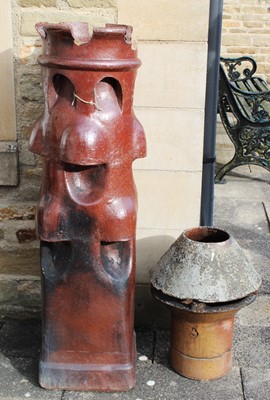 Lot 1251 - A Victorian Brown Glazed Earthern Ware Chimney...