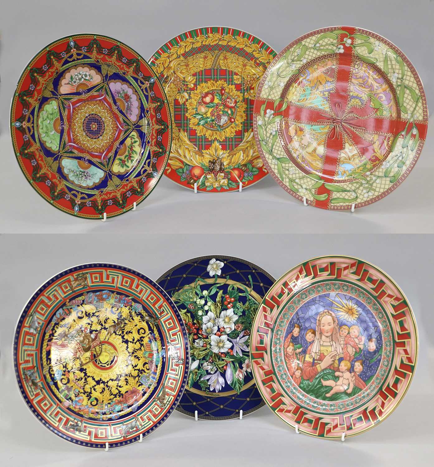 Lot 400 - A Set of Six Rosenthal Christmas Plates,...