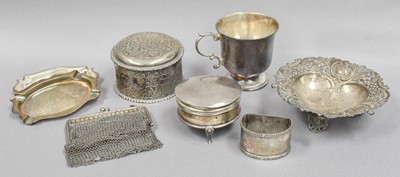 Lot 57 - A Collection of Assorted Silver, including a...