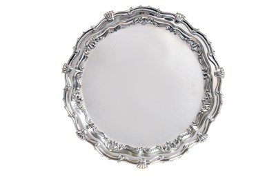 Lot 2276 - A Victorian Silver Salver