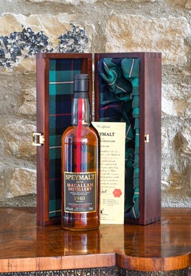 Lot 2237 - Macallan 1940 50 Year Old Single Speyside Malt...